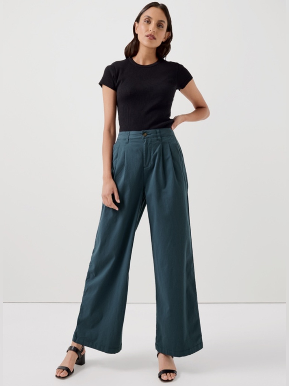 Pact Women's Ore Boulevard Brushed Twill Wide Leg Trouser XS